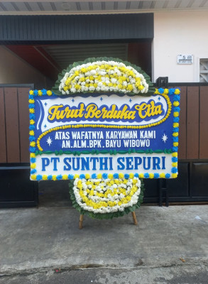 Papan Bunga Duka di Mongkonai